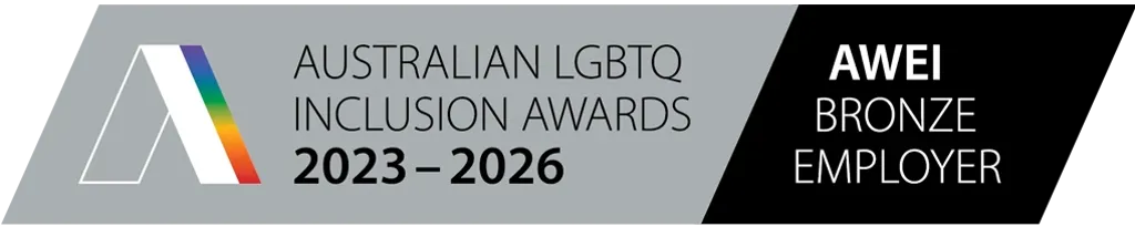 AWEI bronze employer | Australian LGBTQ inclusion awards 2023-2026